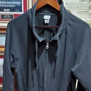 Black sweatshirt jacket, zipper, Champion XL
